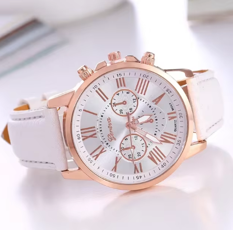 Ladies Watch Leather Wristwatch